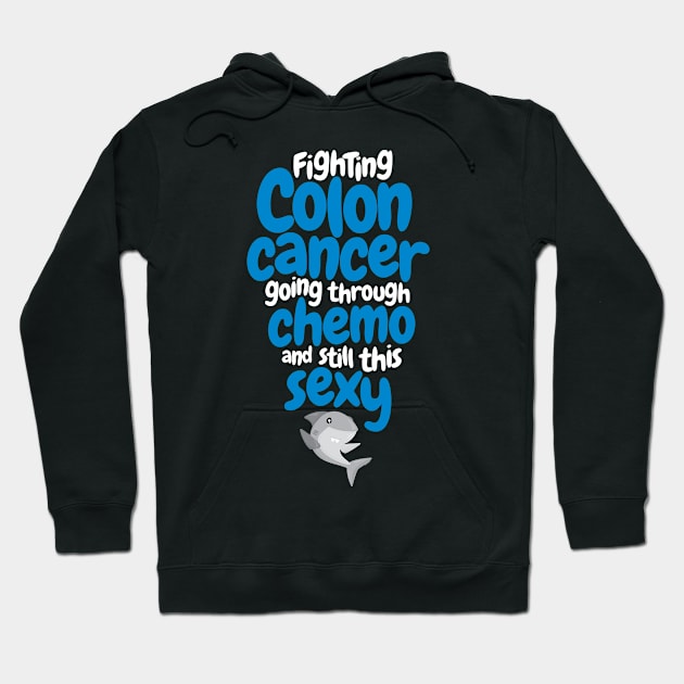 Fighting Colon Cancer Going Through Chemo Still This Sexy | Shark Hoodie by jomadado